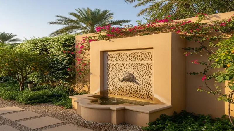 نافورة جدارية صغيرة